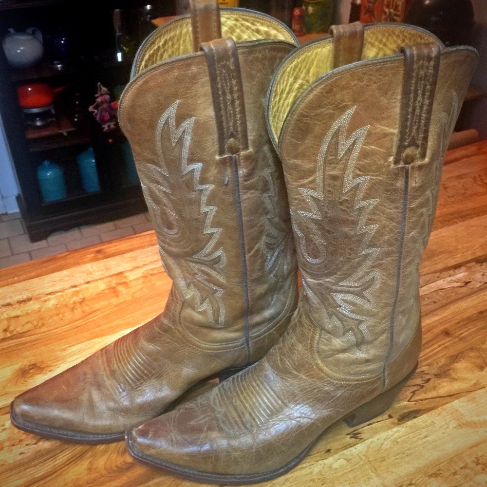 Charlie Horse Lucchese Leather Boots Sz 9.5